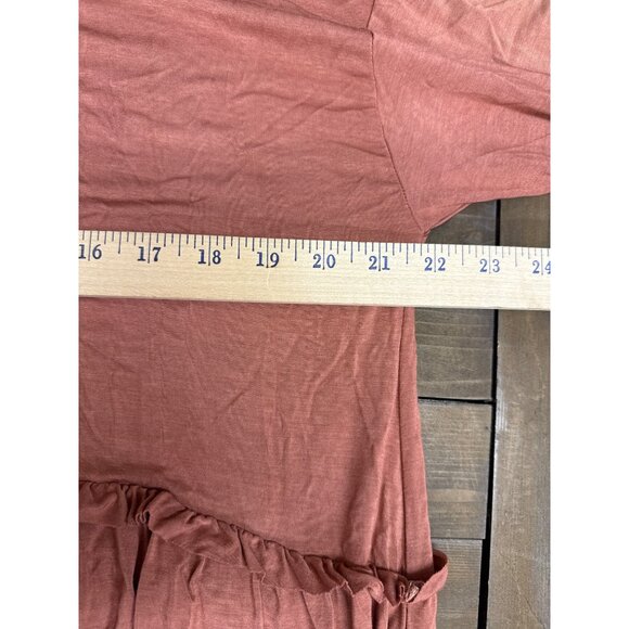 Pol Long Sleeve Tiered Tie-Dye Tunic Dress Large NWT - Picture 8 of 8